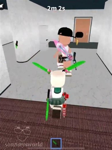 I turned BALD?? #roblox #mm2 #murdermystery2 #robloxedit #funnymoments