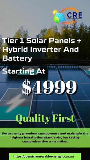 Say goodbye to power cuts and high electricity bills! With Cosmic Renewable Energy’s Solar Battery & Inverter Solutions, you can store sunlight during the day and use it anytime — even when the grid goes down 🌞🌙 🌍 Clean energy, constant power, complete peace of mind. ✅ Long-lasting solar batteries ✅ Smart, efficient inverters ✅ Zero noise, zero pollution — just pure solar power 💡 Power your home. Power your business. Power your future with the Sun! 📩 Message us today to make the switch to c
