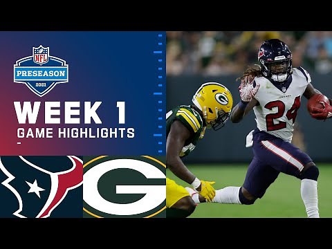 Houston Texans vs. Green Bay Packers | Preseason Week 1 Game Highlights