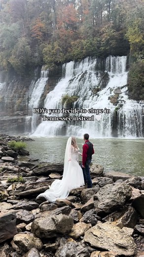 Moody elopements in Tennessee just hit different #tennesseeelopementphotographer #smokymountainselopementphotographer #tennesseeelopements #adventureelopementphotographer