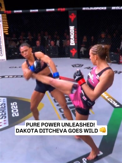 1.1M views · 30K reactions | Dakota Ditcheva put on a clinic! Pure dominance and raw power on display  #MMA #PFL #Fights | PFL MMA Live | Facebook