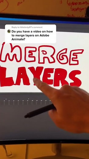 How to merge layers in Adobe Animate