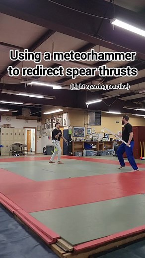 Advanced Spear Sparring Techniques with a Flexible Training Spear