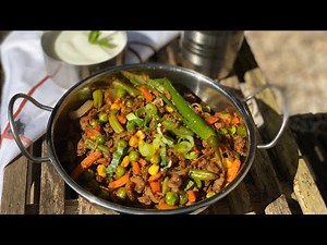 Mixed Vegetables With Mince Recipe | Keema Sabzi Recipe