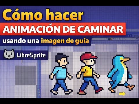 Animación de caminar en Pixel Art desde cero (usando imagen guía) – LibreSprite