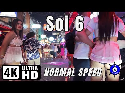 Soi 6.1 & Soi 6 | Pattaya Thailand | 4K Ultra HD 60FPS