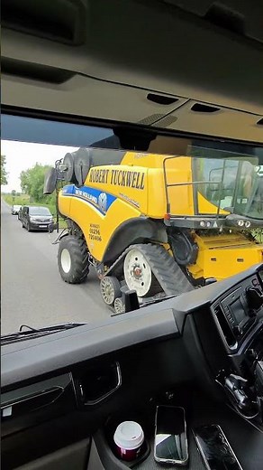 When passing with extremely big vehicle on narrow road during your HGV lesson -full stop#hgvtraining