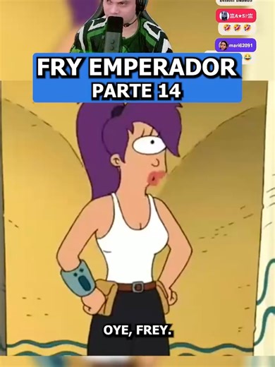 Leela hace llorar a Fry para salvarlo en Futurama