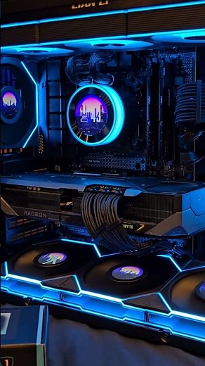 Lian Li case with RGB and screens.