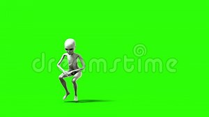 Funny Alien Dancing Animation. UFO Concept. Green Screen Animation. Stock Footage - Video of chromakey, monster: 85452654