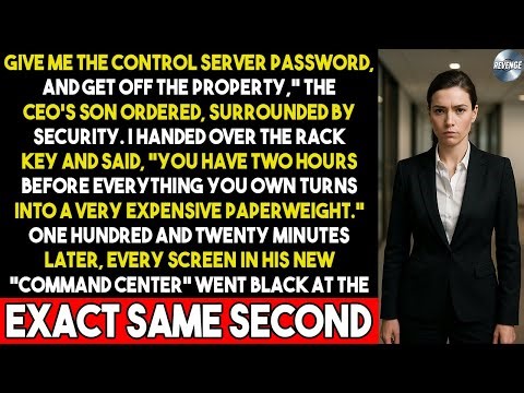 CEO’s son barked for the server password—I gave it and said, “Two hours till everything dies.”