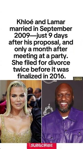 9 Days from Proposal to Wedding #shorts #KhloeKardashian #LamarOdom #relationship #marriage #dating