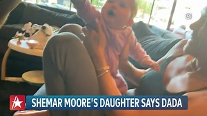 Shemar Moore's baby girl just said "dada"! | Access
