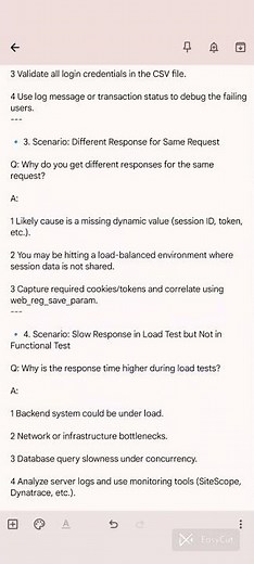 Here are Real-Time Scenario-Based LoadRunner Interview Questions and Answers, suitable for experienc