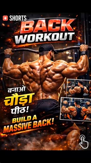 WIDE💥 & THICK BACK Workout 🦍 | Insane Muscle Growth #Shorts#shortvideo #viral