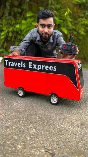 Hand Made Rc Bus Unboxing 🤠#travelbus #shorts #bus