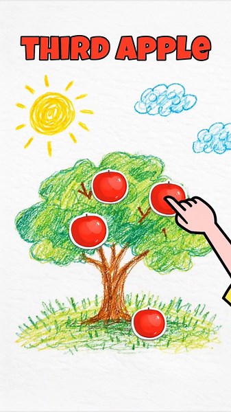 Let’s Count the Apples! 🍎 Fun Numbers for Kids