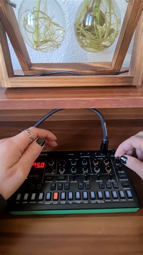 How a simple sequence changes with a little sound design ✨️ With Roland AIRA S-1 💚