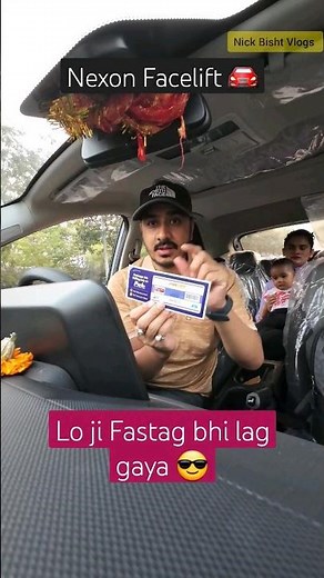 How to stick Fastag on Car windshield 🚘 Fastag kaha lagaye #fastag #tatanexonfacelift #nexonfacelift