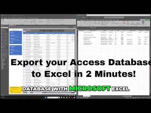 Seamlessly Export Microsoft Access Data to Excel!