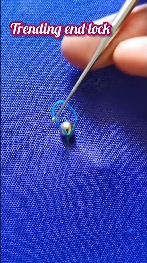AariWork end lock stitch | aari tips and tricks #shorts #aariwork #endknot #AariTipsAndTricks #aari