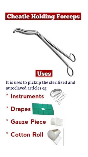 Uses of Cheatle Holding Forceps | OT Instruments | Surgical Forceps #shorts #ottechnician #surgery