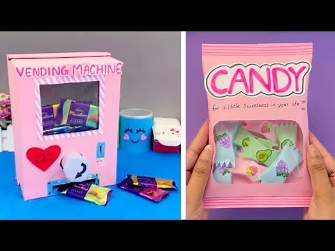 DIY candy vending machine 🌸 paper craft / valentines gift ideas /how to make /art and craft #shorts