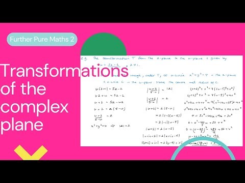Transformations of the complex plane (Edexcel IAL FP2 4.5)