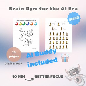 Brain Gym Worksheets | Kids Focus & Logic Activities (PDF) - Etsy Canada