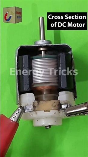 A Real Cross Section of Running DC Motor | Open DC Motor