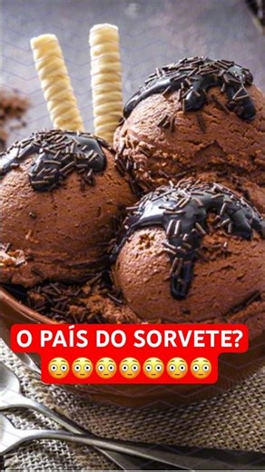 PAÍS DO SORVETE?! 🤯🧐 #sorvete #curiosidades #quiz #culinaria