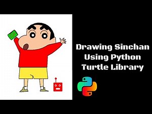 Drawing SINCHAN using Python IDLE || Techie Lagan