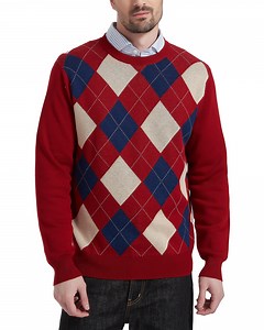 Kallspin Men's Argyle Crewneck Knit Sweater Wool Blend Long Sleeve Pullover Sweaters(Burgundy Red,2X-Large) - Walmart.com