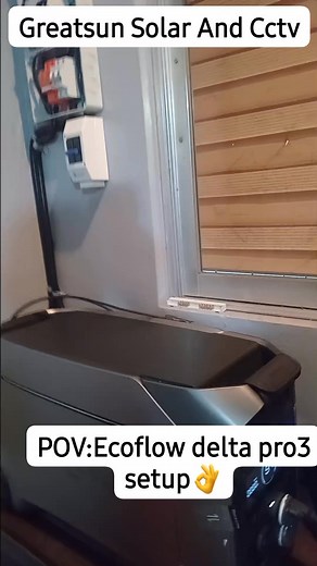 1.4K views | POV: Ecoflow delta pro3 setup Thanks Boss Grease Monk and Boss Darvy C. Relucio  Please follow like and share my video Thank You Very Much followers and friends #fypageシ #highlightsシ゚ #follower #viralvideoシ #solarinstallation | Greatsun Solar & cctv | Facebook