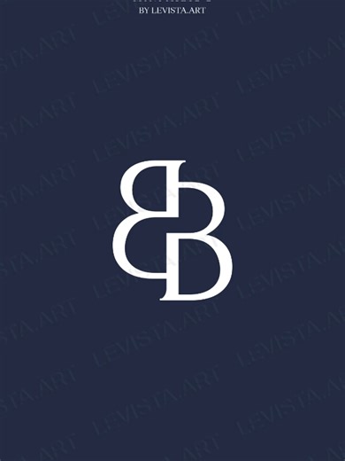 Exclusive B B Initials Monogram for Personal Branding