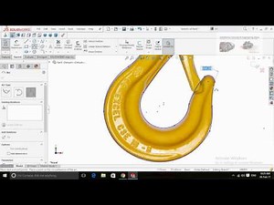 Crane Hook SolidWorks Tutorial