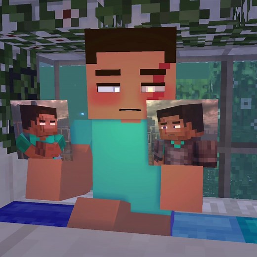 "Which dad you loves the most?" #Minecraft #minecraftrender #minecraft...