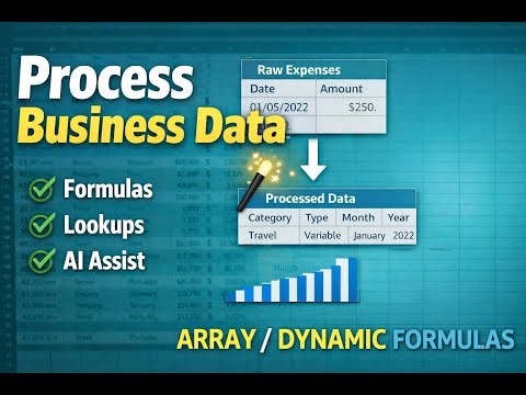 How to Process Real Business Data in Google Sheets (Formulas + AI)