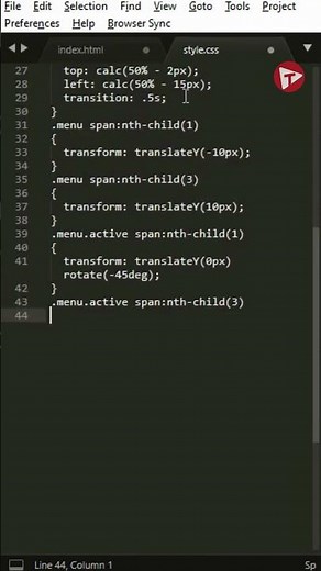 Create Responsive Sliding Menu Bar | HTML and CSS | Sourcecode