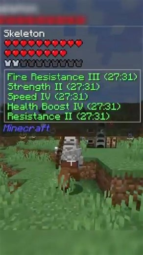 No, because this skeleton randomly spawned in our NORMAL Minecraft world. #minecraft #funny #chaos