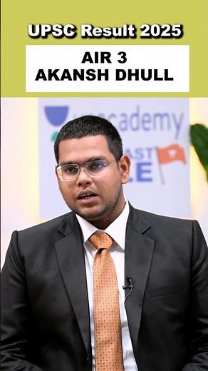 Akshansh Dhull : AIR 3 UPSC CSE 2025 | Full Mock Interview | UPSC - IAS Topper Interview