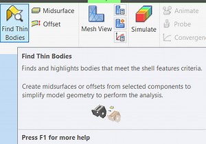 Solid model to midplane surface model