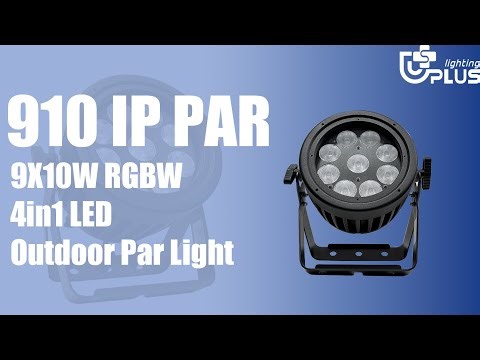 910 IP PAR—9X10W RGBW 4in1 LED Outdoor Par Light
