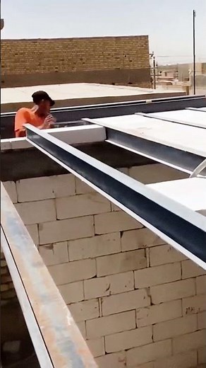 Next-Level DIY Steel Beam Installation #shorts
