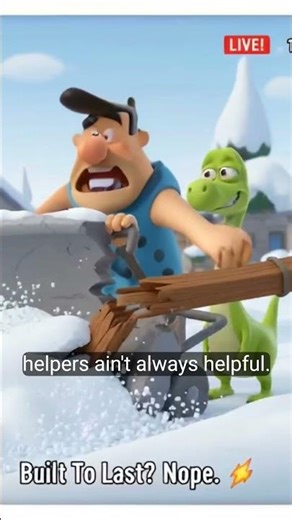 🔥🐦BudgieStones: Snow Plow Fail #shorts