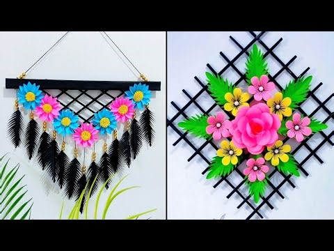Amazing Paper wall hanging ideas | Paper flower wall decoration | Paper craft for home decoration