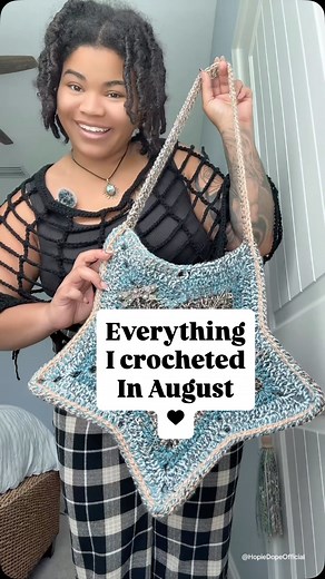 4.3K views · 2.7K reactions | Everything I made in August來﫶 . . . Poncho pattern by @createdbyerinn . . . #crochet #crochetfashion #crochetinspiration #crochetersofinstagram #crochetlove #crochetpattern #crochetlove #crochetaddict | HopieDope Official | Facebook
