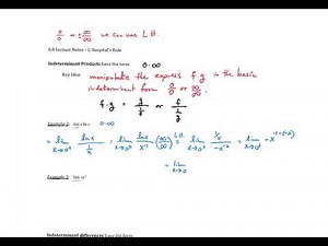 1.7.2 Indeterminate Products