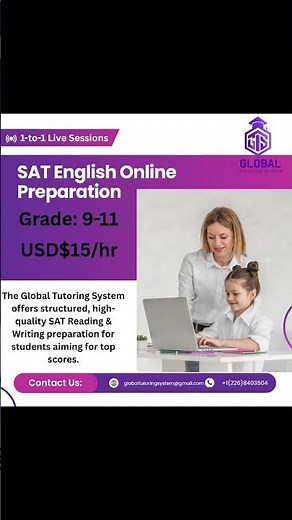 SAT English Online Preparation #academy #onlinetuition #students #onlineteaching #international