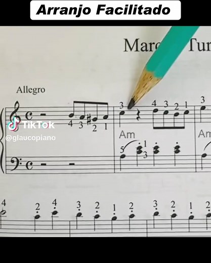 Arranjo Facilitado de Marcha Turca de Mozart